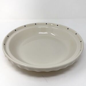 NEW Longaberger All American Pie Plate Pottery USA 10.25” Patriotic Red Blue